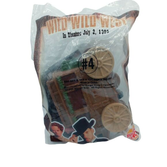 Wild Wild West Burger King 1999 Rita Stagecoach Toy Kid’s Meal Sealed Vintage - Picture 5 of 11